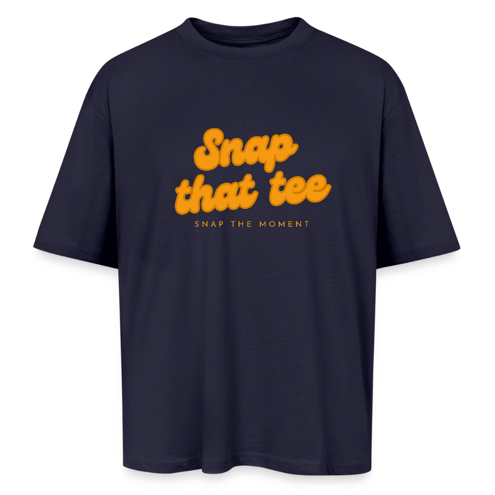 Snap that tee logo - T-shirt oversize unisexe - marine