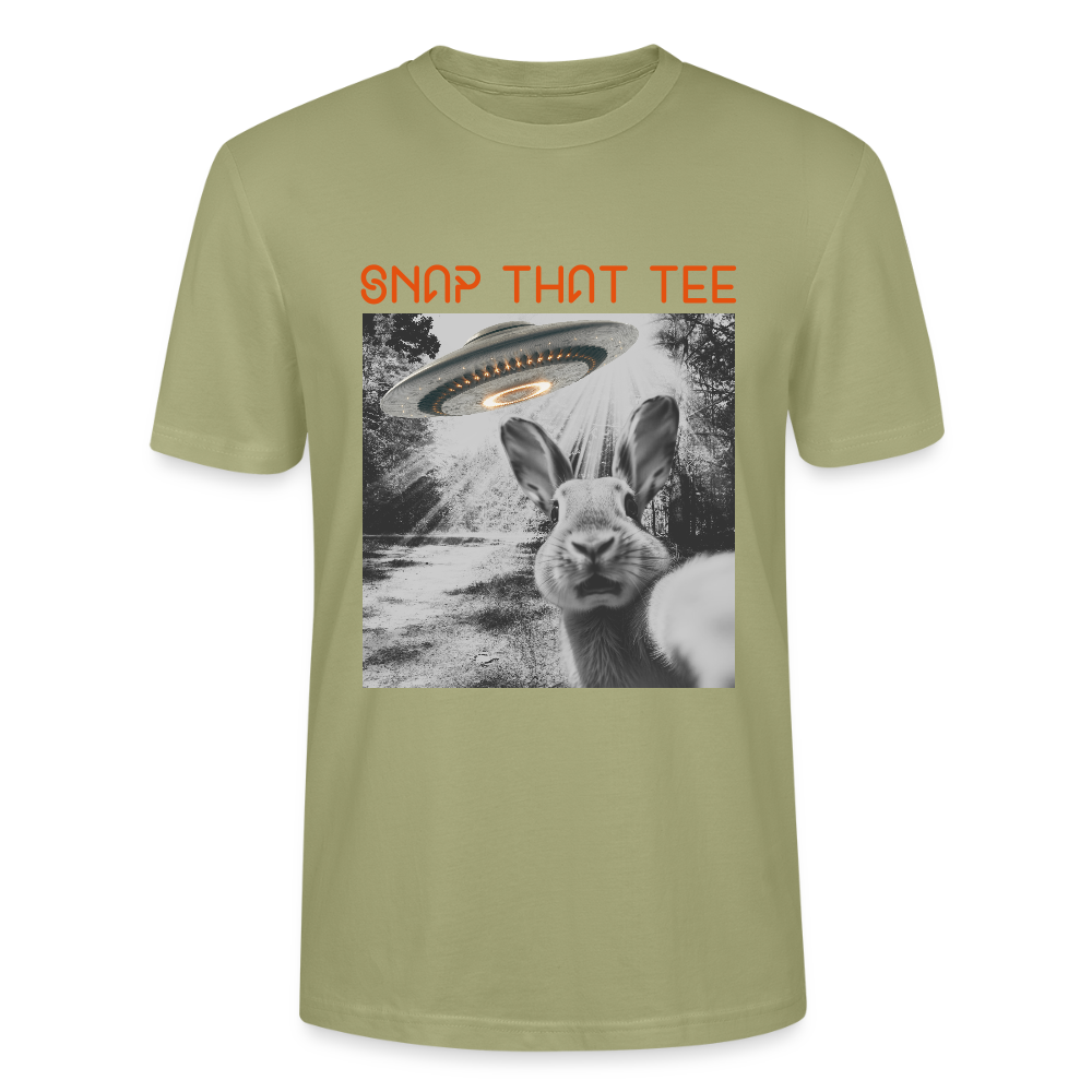 Hop To Space - T-shirt bio Unisexe - Snap that tee - vert brouillard