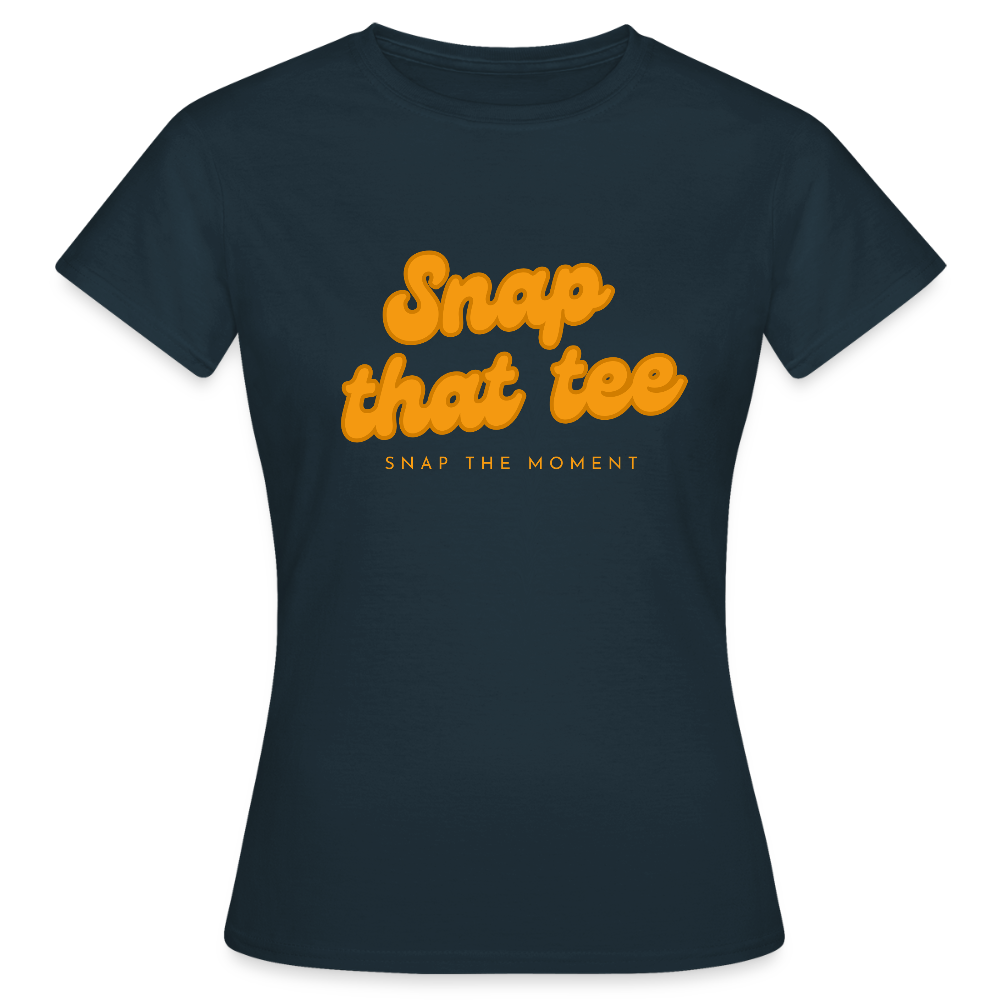 Snap that tee logo - T-shirt Femme - marine