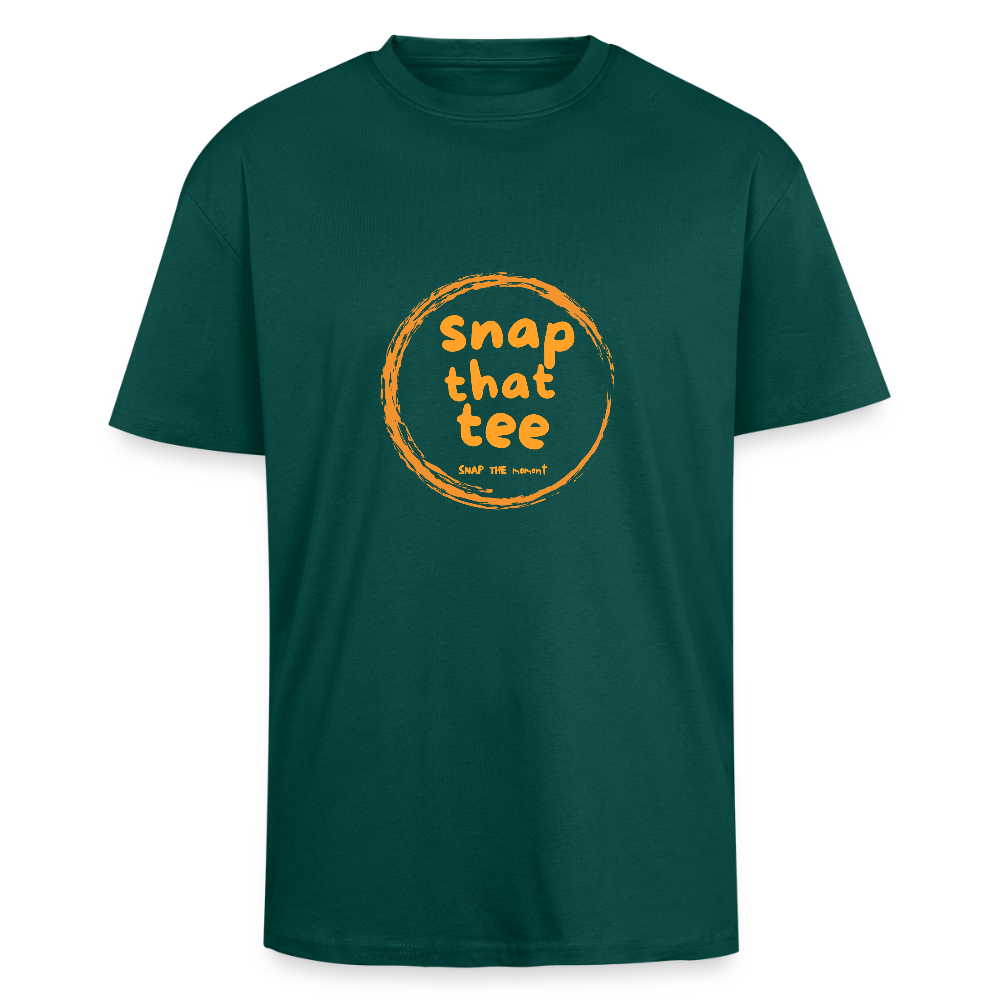 Snap that tee logo - T-shirt oversize unisexe - hunter green