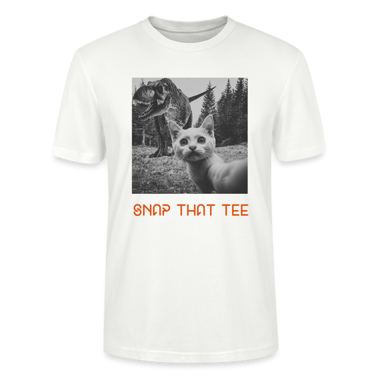 Pawassic Park - T-shirt ecologique  Unisexe - Snap that tee - blanc