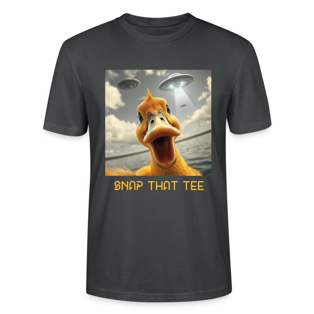 Duckduction Yellow - T-shirt bio Unisexe - Snap that tee - charbon