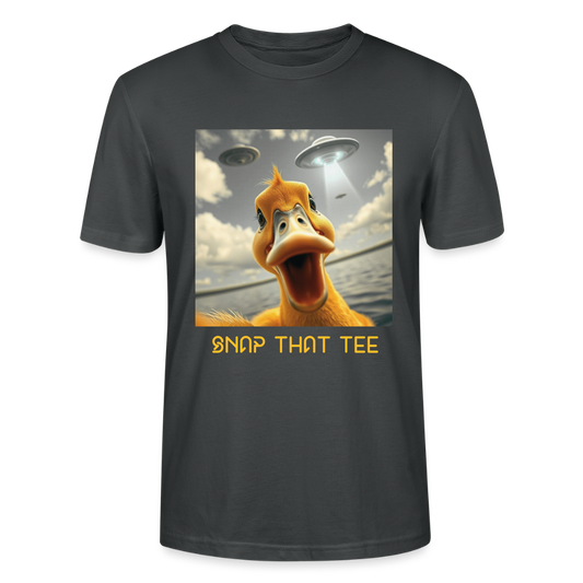 Duckduction Yellow - T-shirt bio Unisexe - Snap that tee - charbon