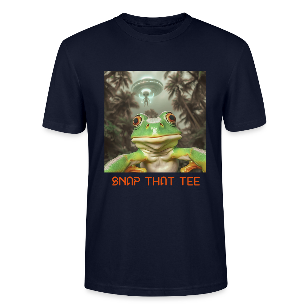 Leap of the Unknown - T-shirt bio  Unisexe - Snap that tee - marine