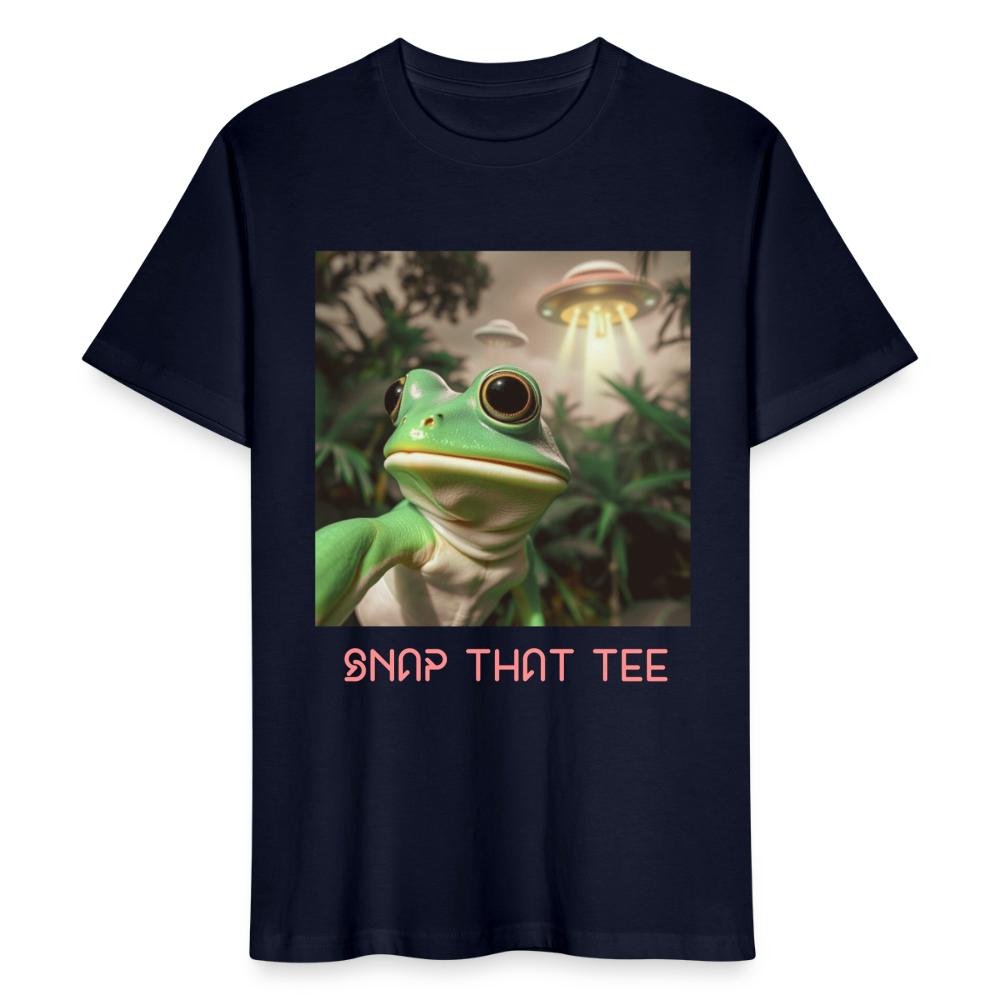 Hopduction - T-shirt bio  Unisexe - Snap that tee - marine