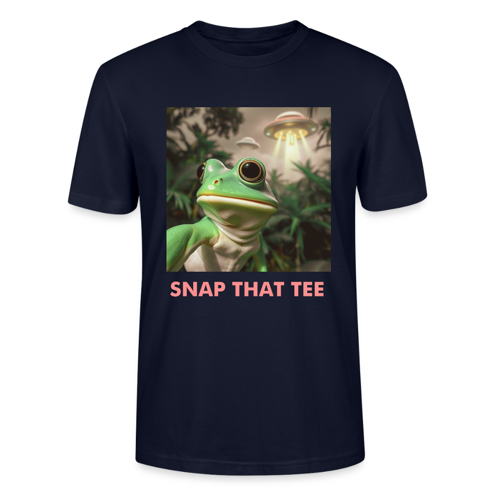 Croak Meets Cosmos - T-shirt bio Unisexe - Snap that tee - marine