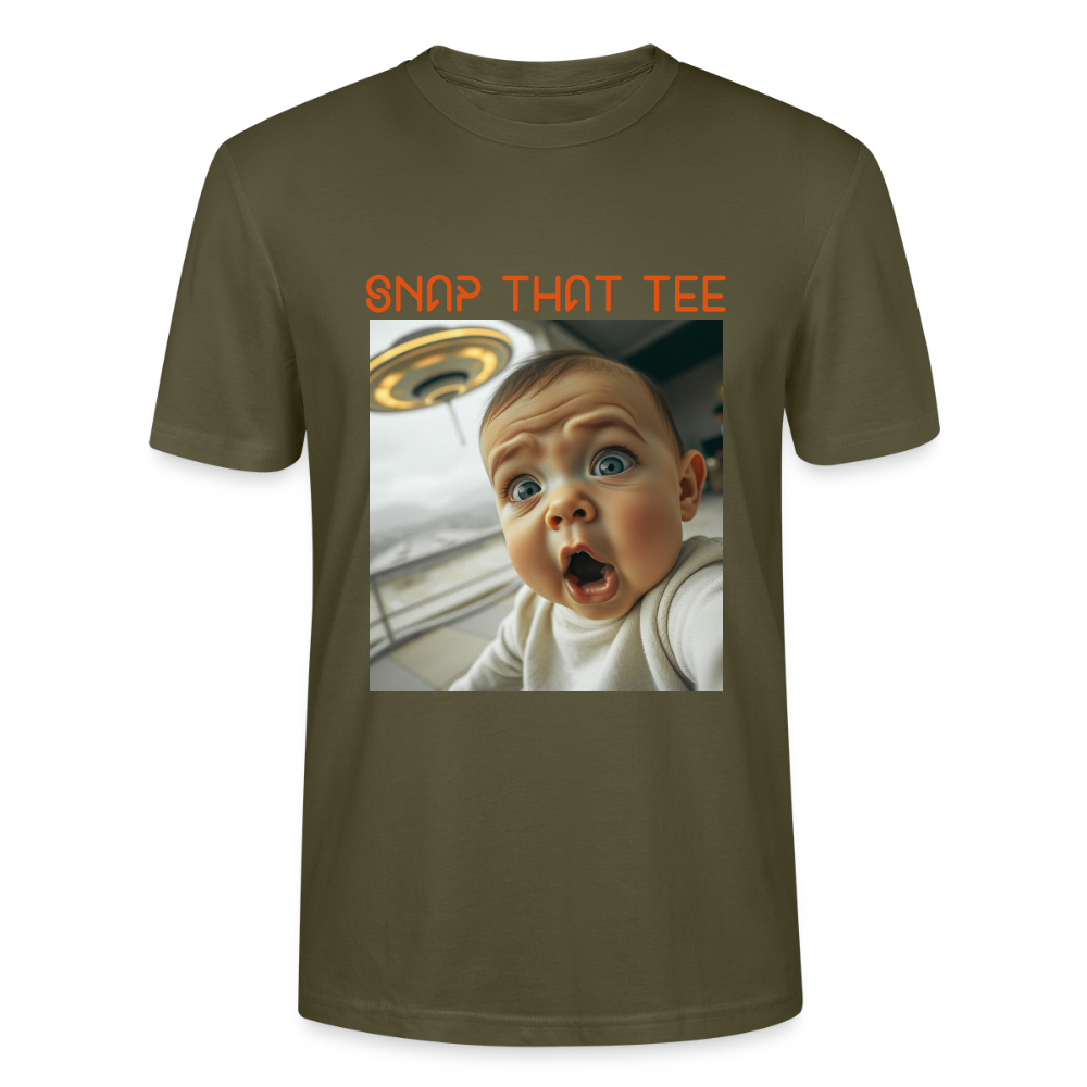 Diapers & UFOs - T-shirt bio Unisexe - Snap that tee - kaki