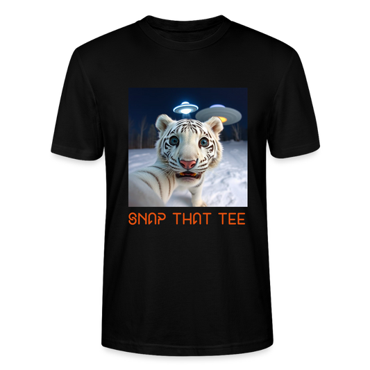 Pawprints in space - T-shirt bio Unisexe - Snap that tee - noir