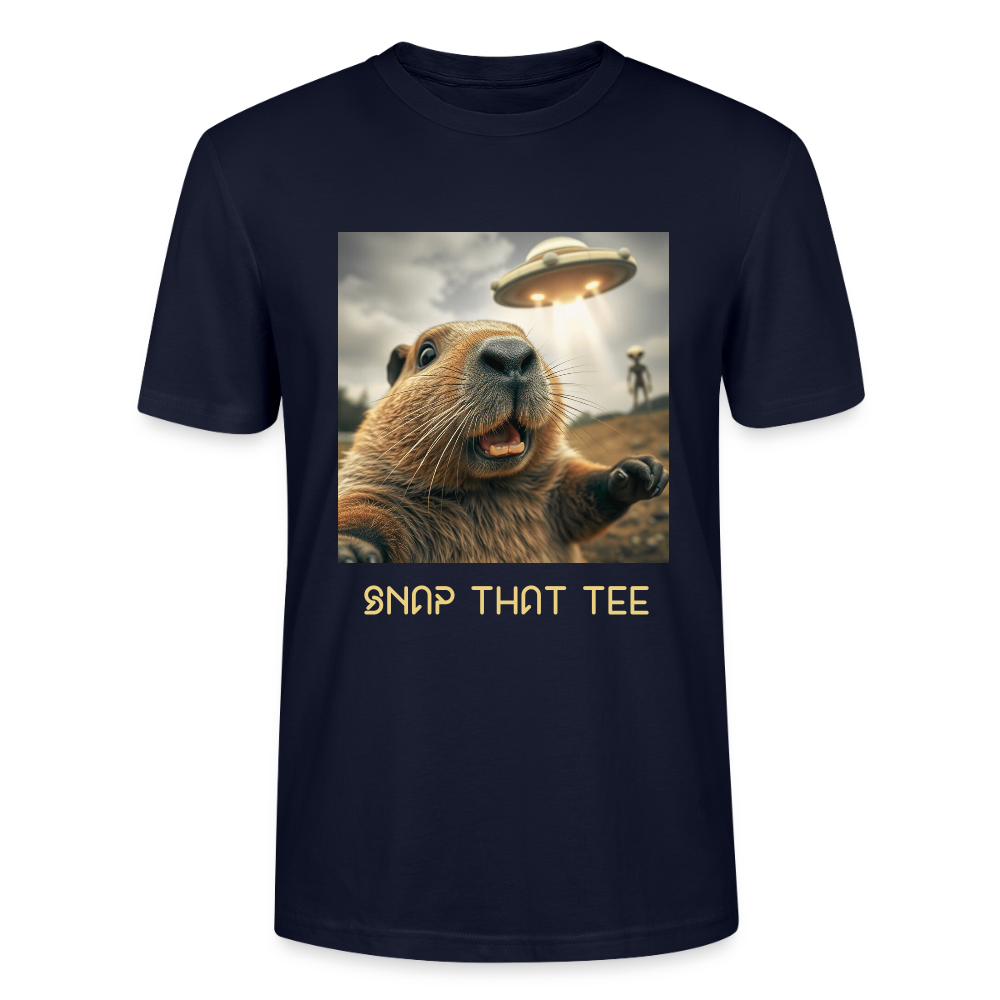 Gnawthing to See Here - T-shirt bio Unisexe - Snap that tee - marine