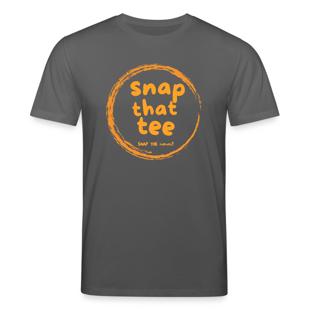 Snap That Tee Logo Again - T-shirt bio  Unisexe - charbon