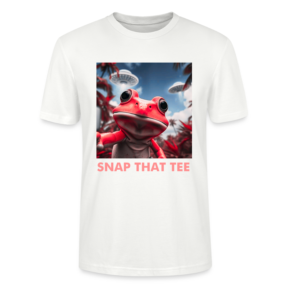 UFO & Lily Pads - T-shirt bio Unisexe - Snap that tee - blanc