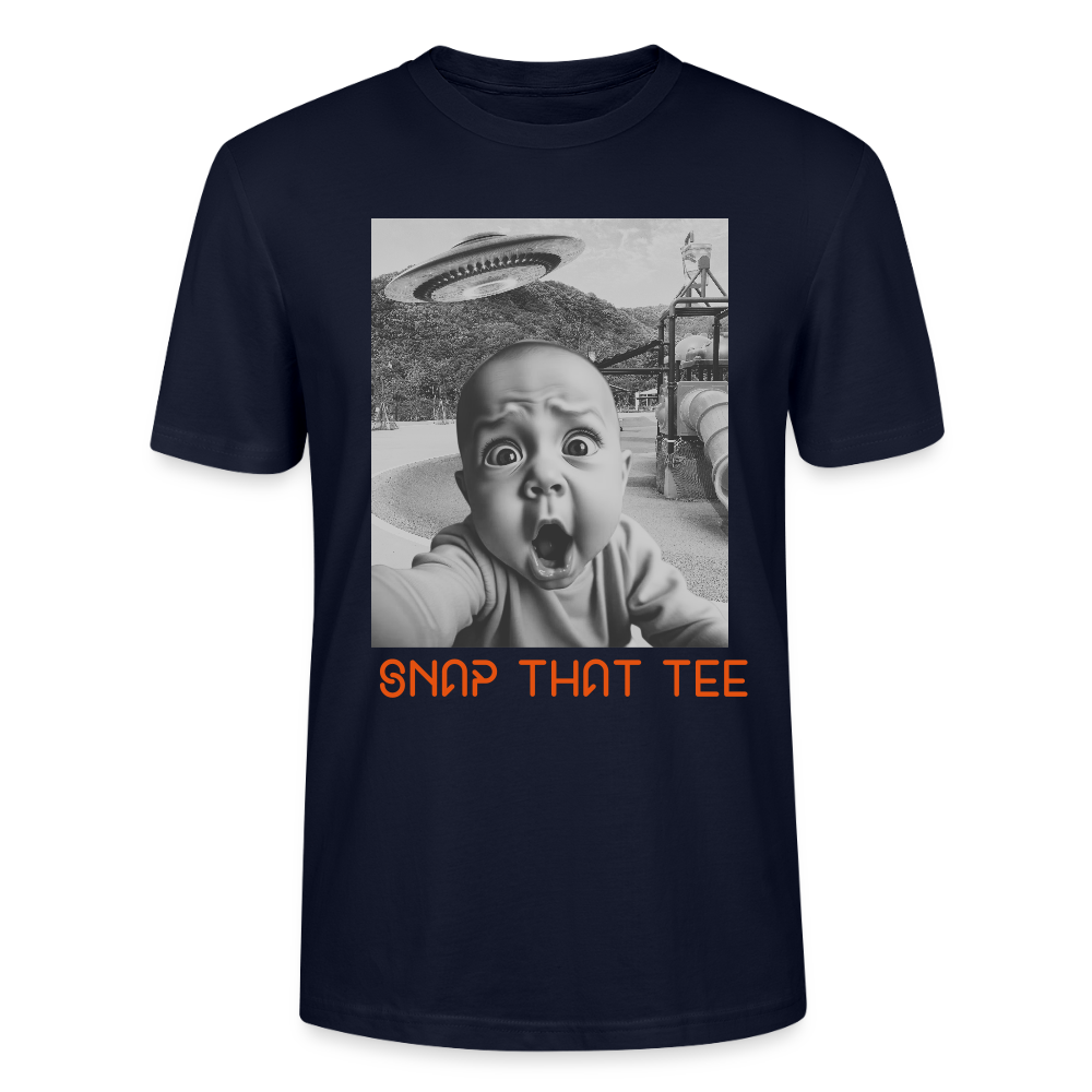 Born To Be Beamed - T-shirt bio  Unisexe - Snap that tee - marine