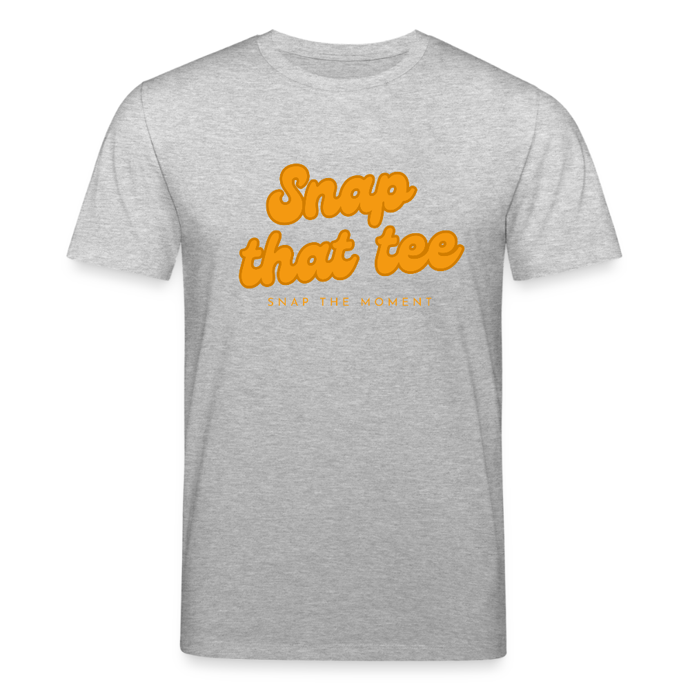 Snap That Tee Logo - T-shirt bio Unisexe - gris chiné