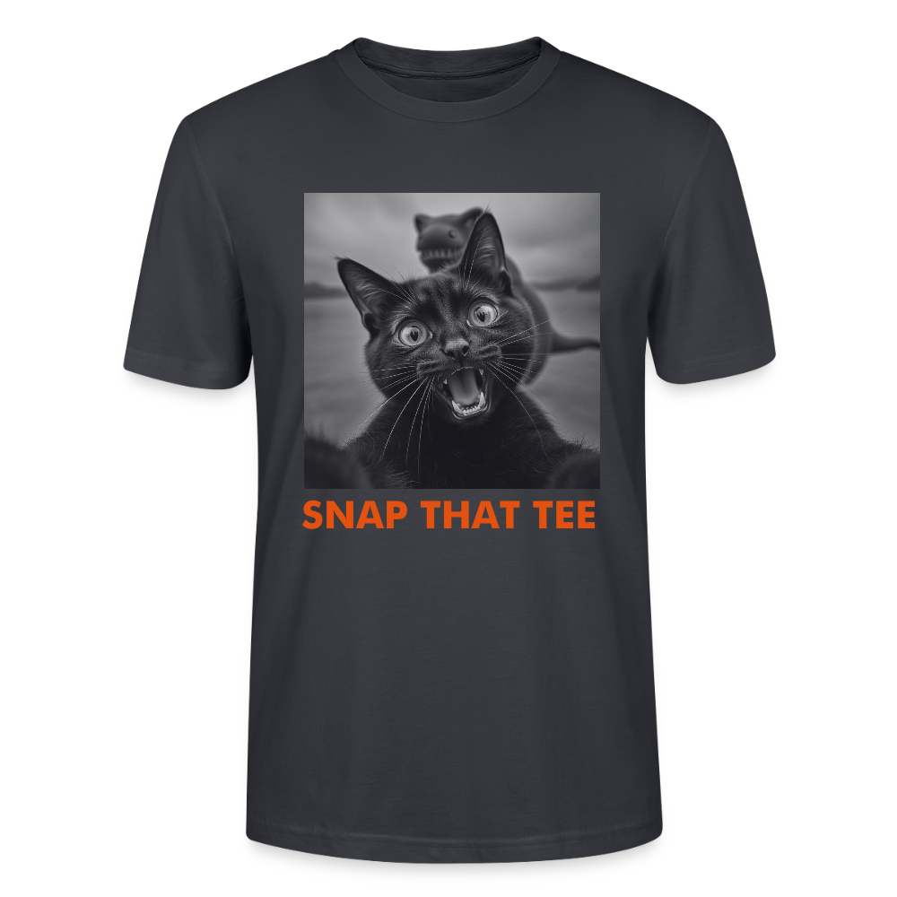 Loch Ness Selfie - T-shirt bio Unisexe - Snap that tee - bleu gris foncé