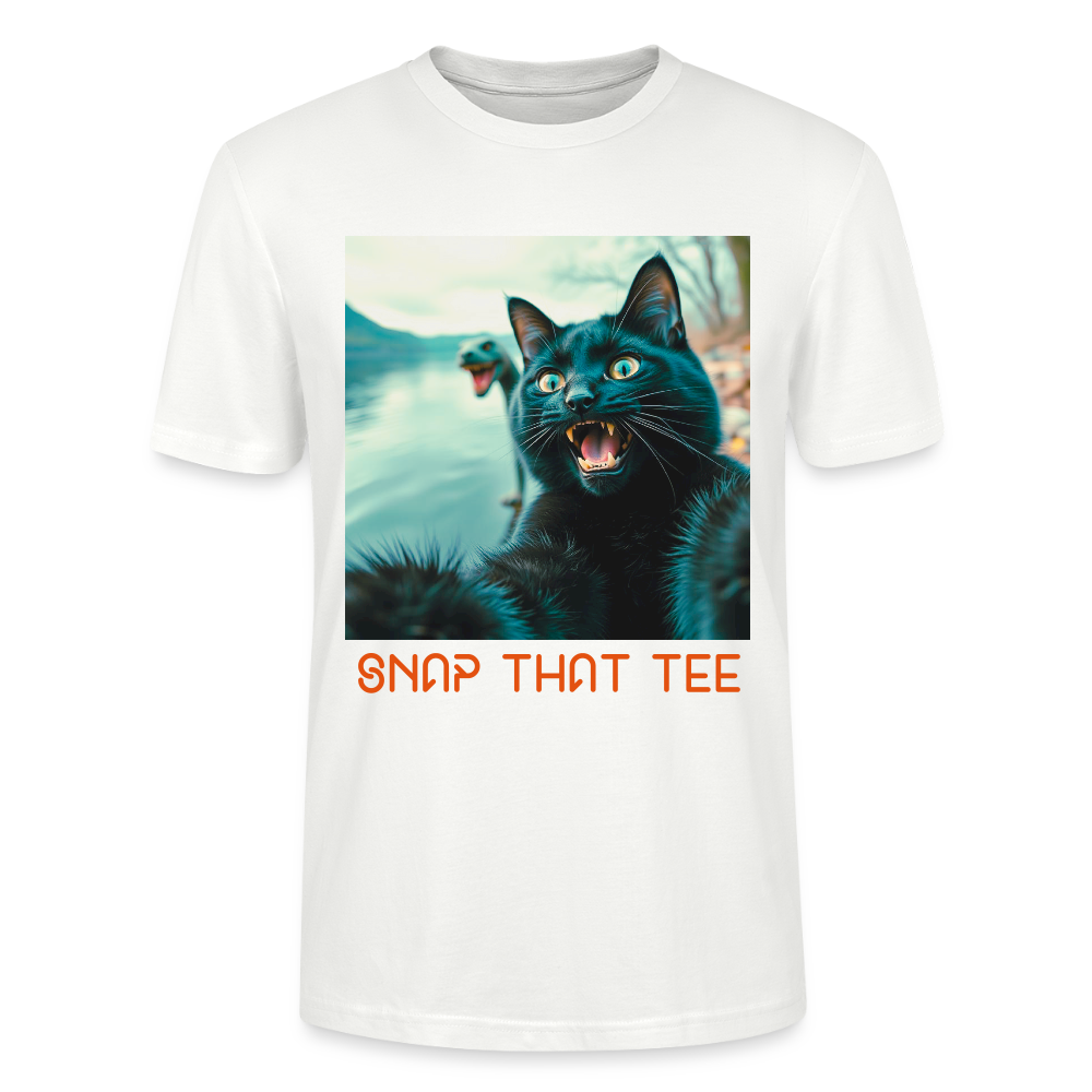Cryptid Cat - T-shirt bio Unisexe - Snap that tee - blanc