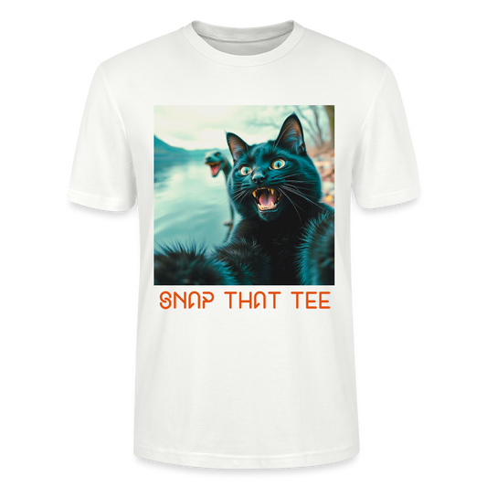 Cryptid Cat - T-shirt bio Unisexe - Snap that tee - blanc
