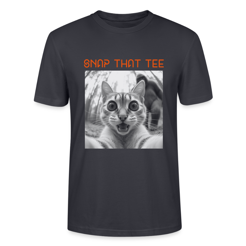 Legendary Meow - T-shirt bio Unisexe - Snap that tee - bleu gris foncé