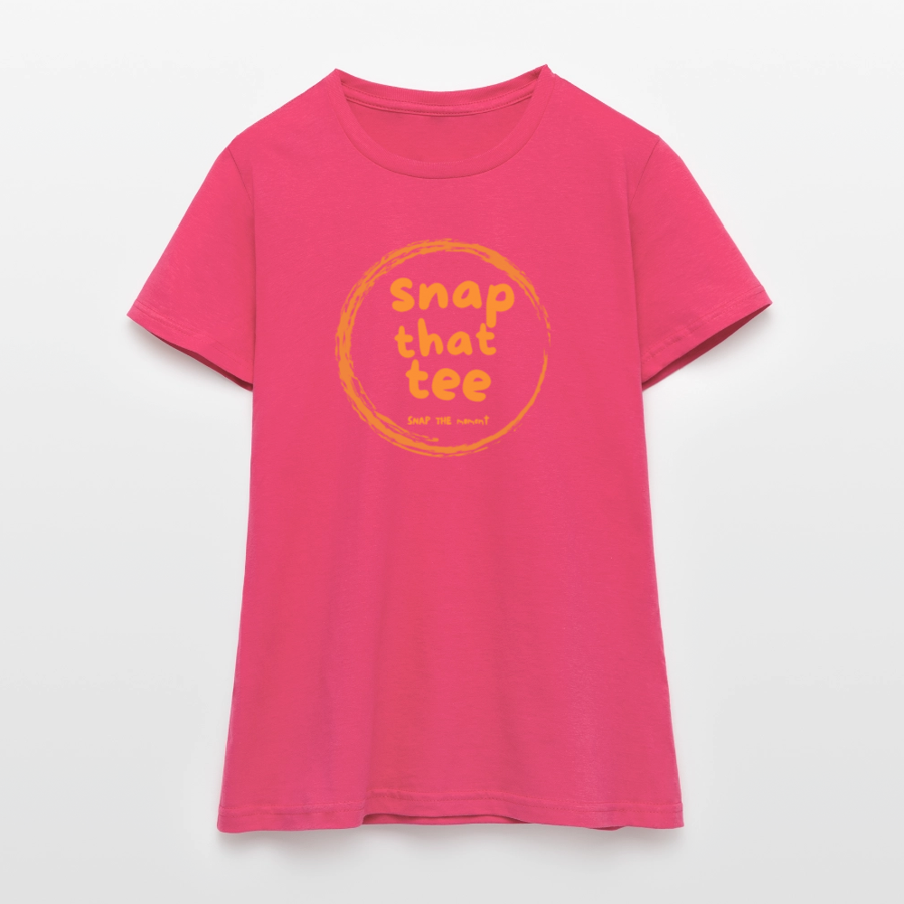 Snap That Tee Logo Two - T-shirt Femme - rose azalée