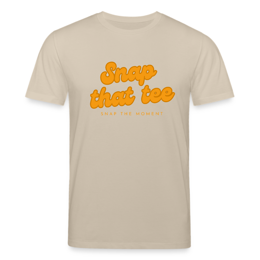 Snap That Tee Logo - T-shirt bio Unisexe - beige