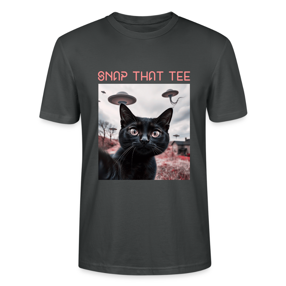 UFO & Meow - T-shirt bio Unisexe - Snap that tee - charbon
