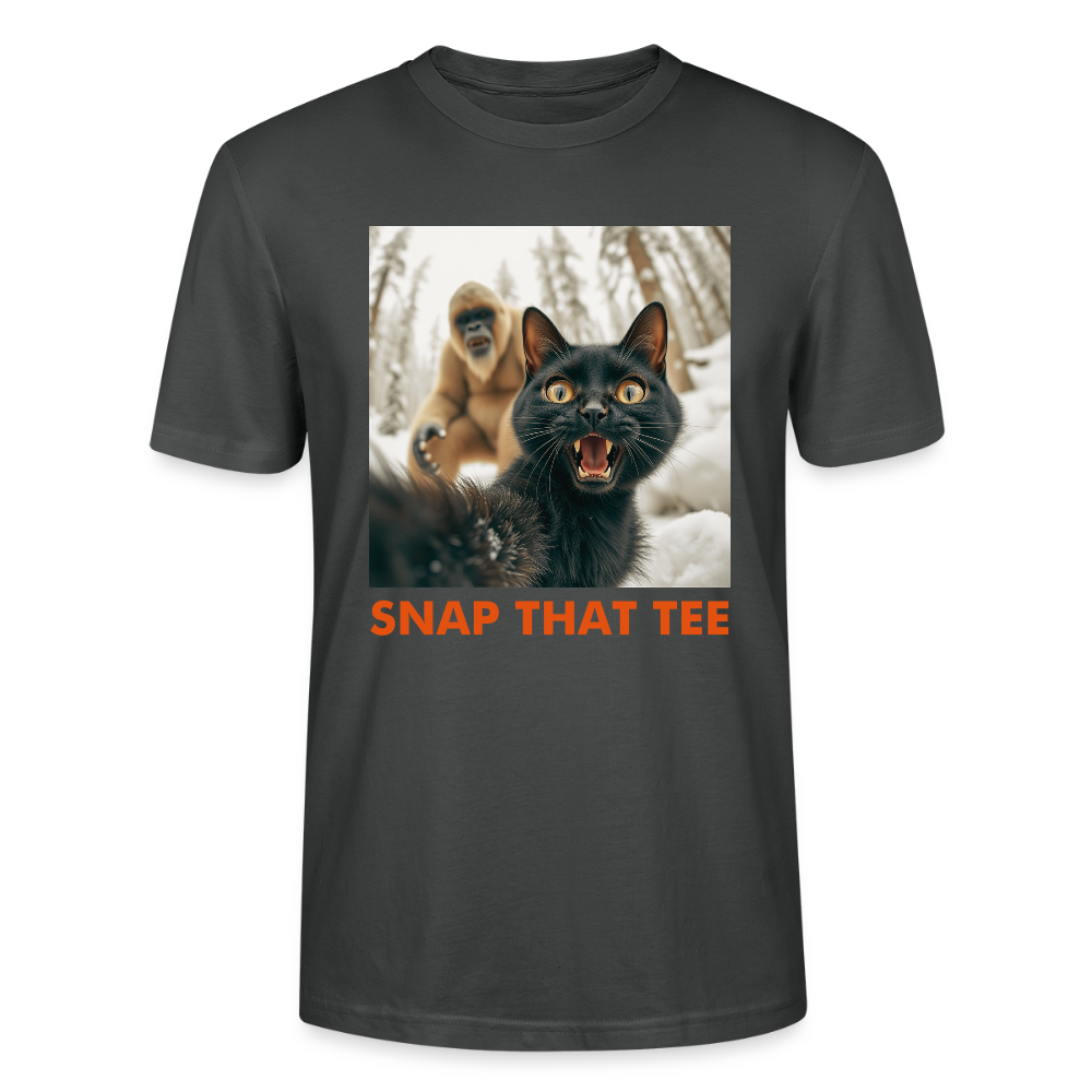 Bigfoot Photobomb Report - T-shirt bio Unisexe - Snap that tee - charbon