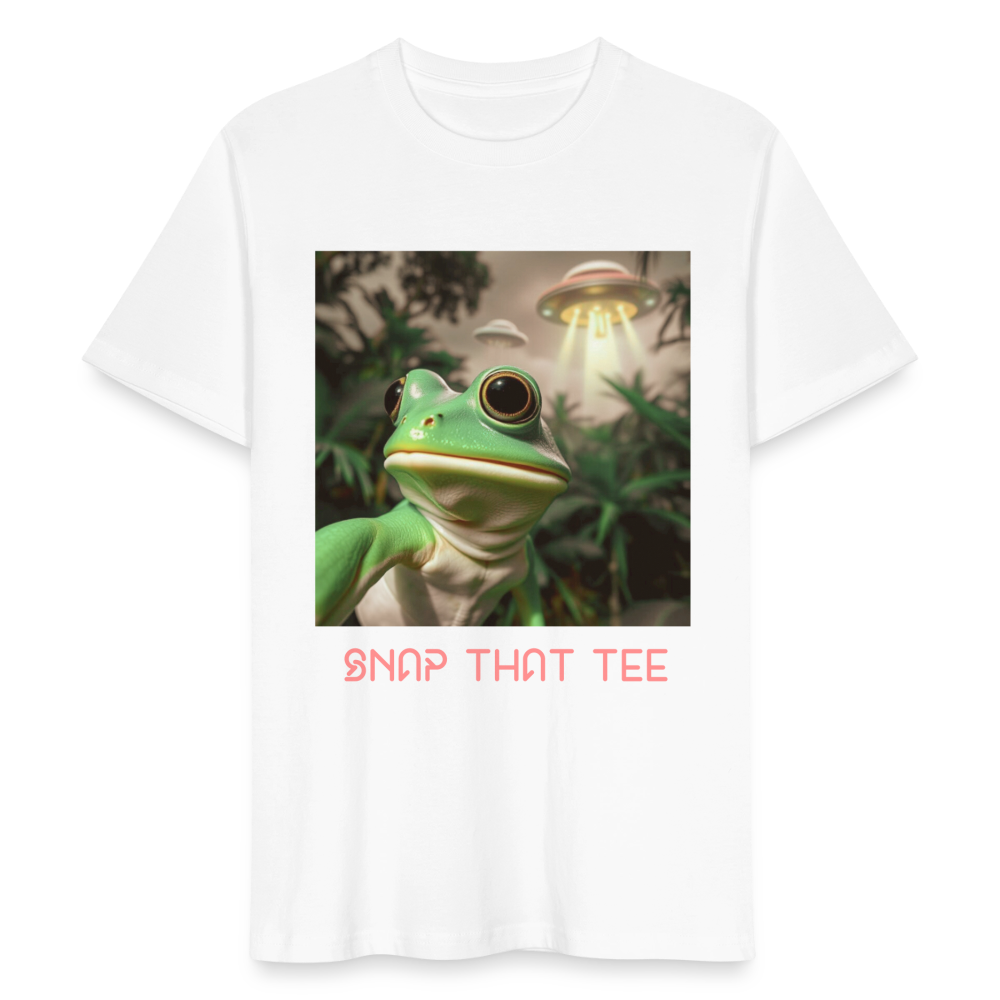 Hopduction - T-shirt bio  Unisexe - Snap that tee - blanc