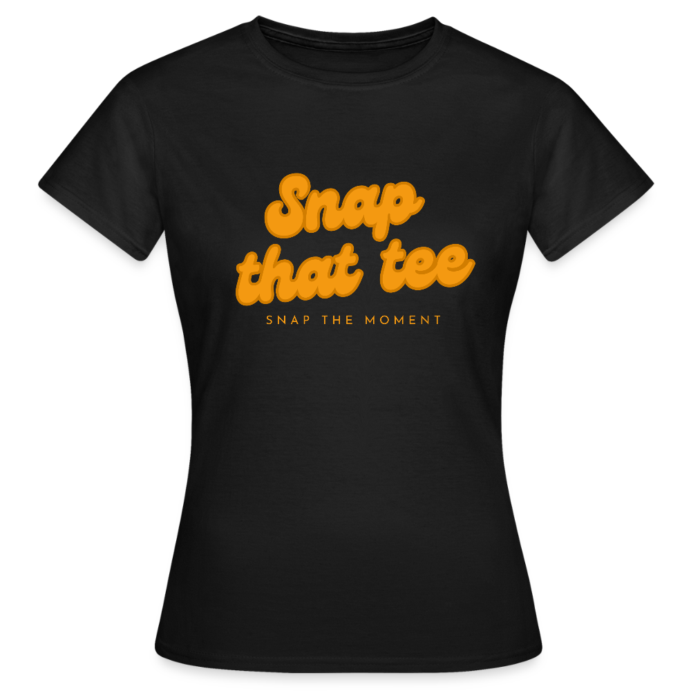 Snap that tee logo - T-shirt Femme - noir