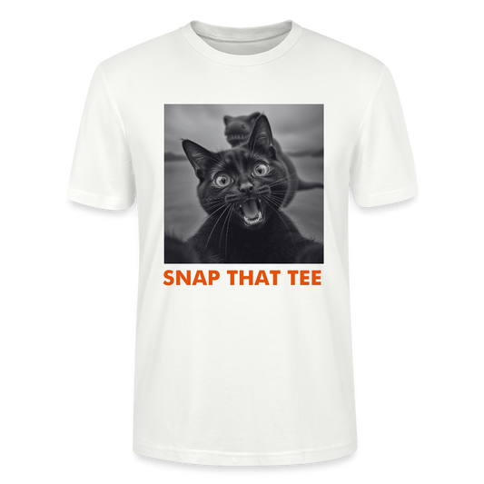 Loch Ness Selfie - T-shirt bio Unisexe - Snap that tee - blanc