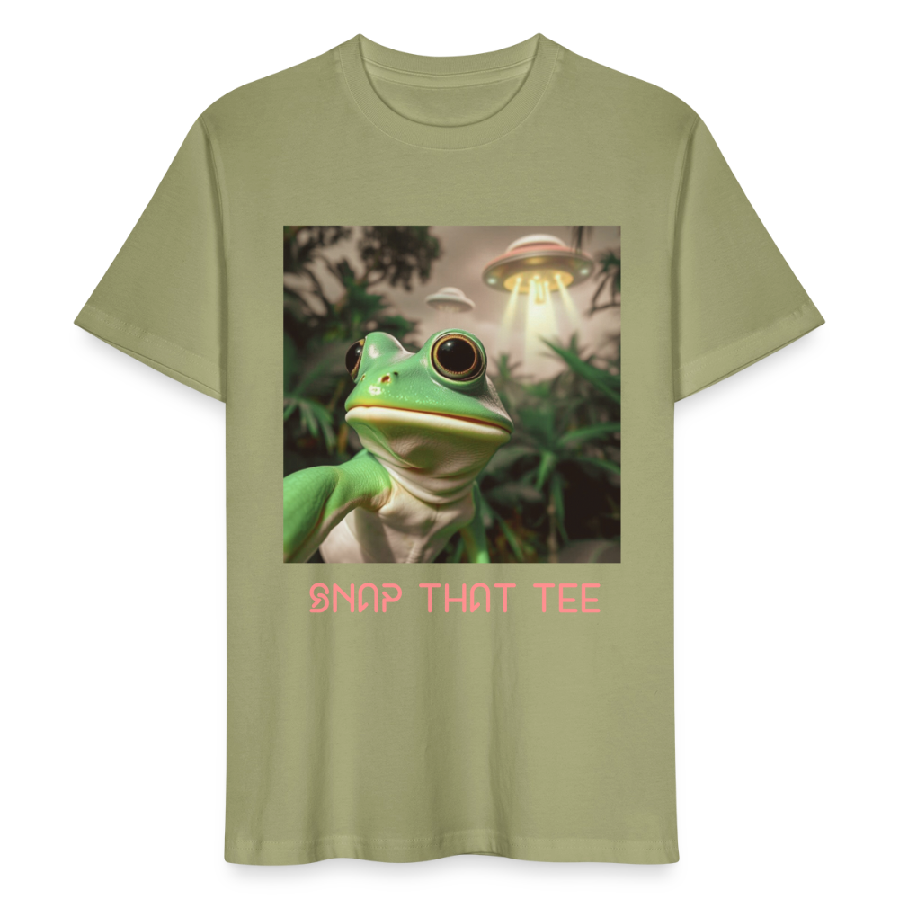 Hopduction - T-shirt bio  Unisexe - Snap that tee - vert brouillard