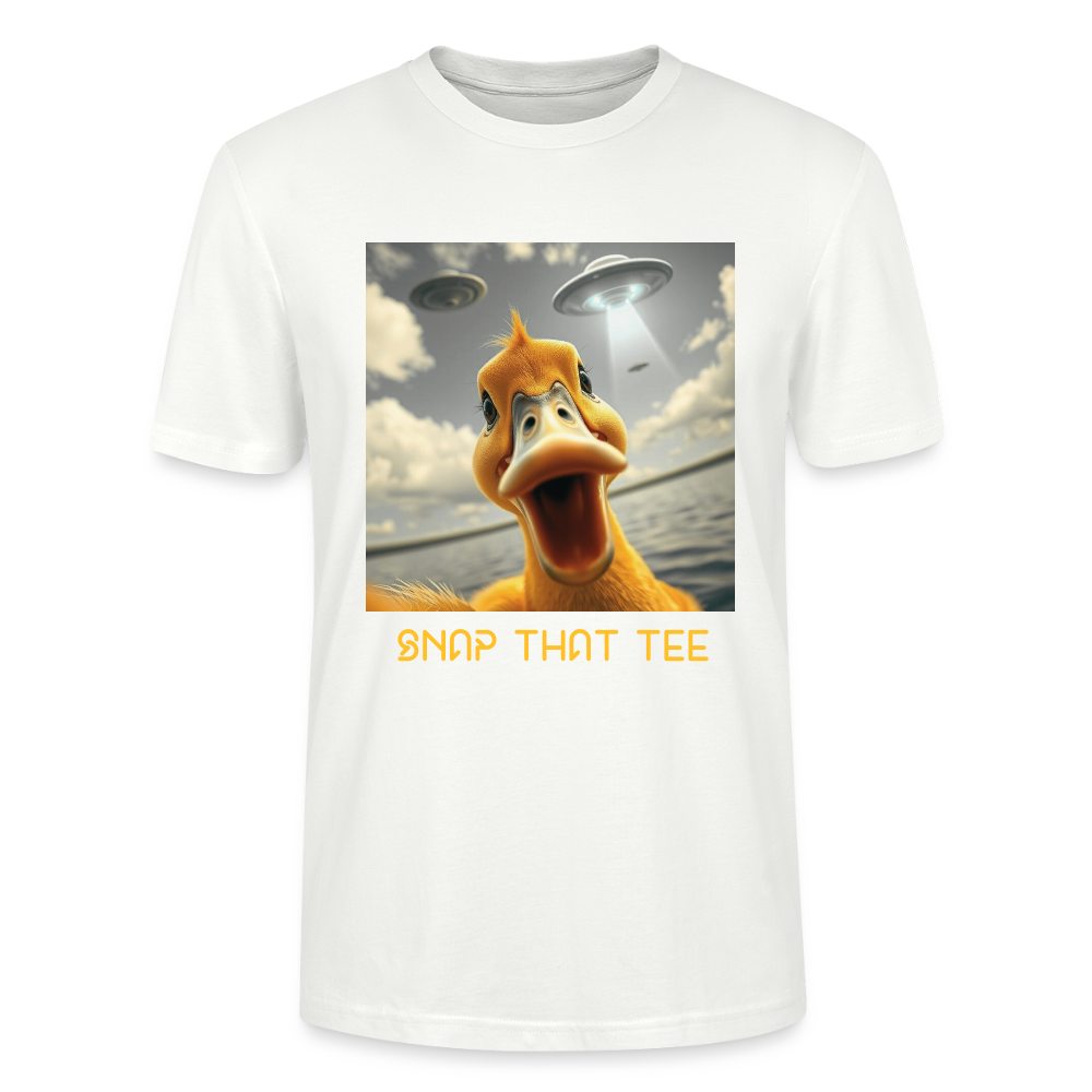 Duckduction Yellow - T-shirt bio Unisexe - Snap that tee - blanc