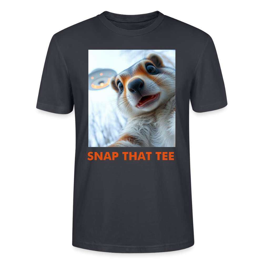 Nutty Abduction - T-shirt bio Unisexe - snap that tee - bleu gris foncé