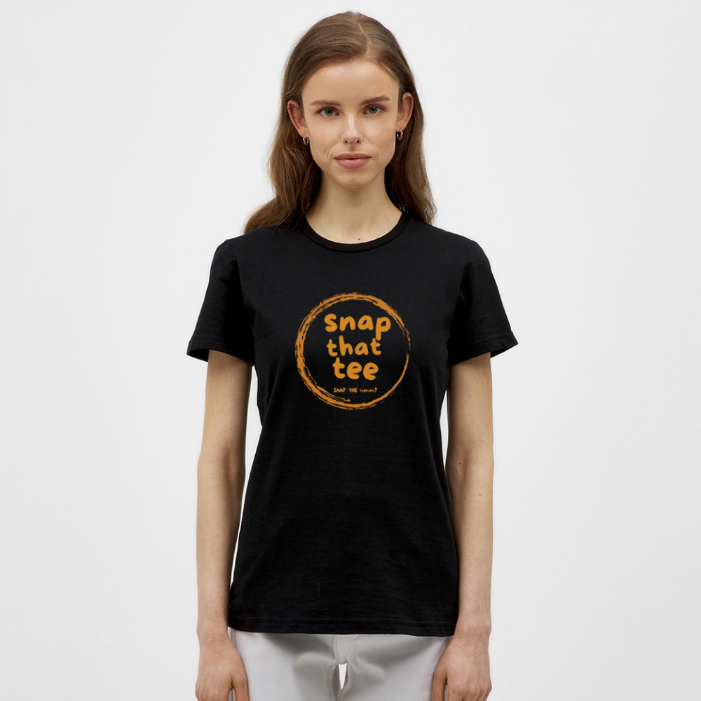 Snap That Tee Logo Two - T-shirt Femme - noir