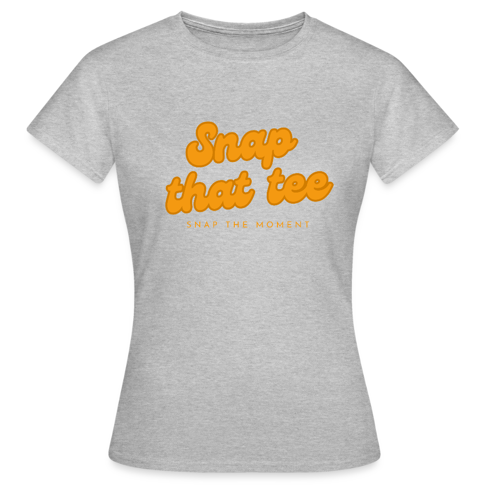 Snap that tee logo - T-shirt Femme - gris chiné