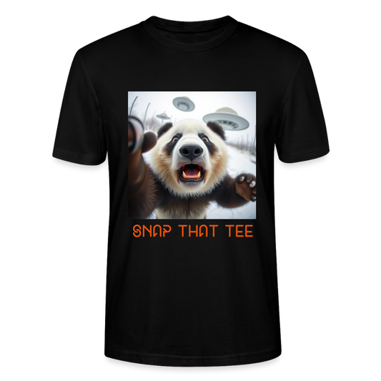 GalaxPanda - T-shirt bio  Unisexe - snap that tee - noir