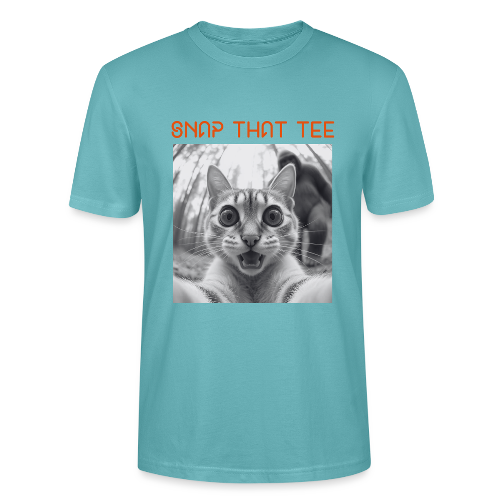 Legendary Meow - T-shirt bio Unisexe - Snap that tee - turquoise pastel