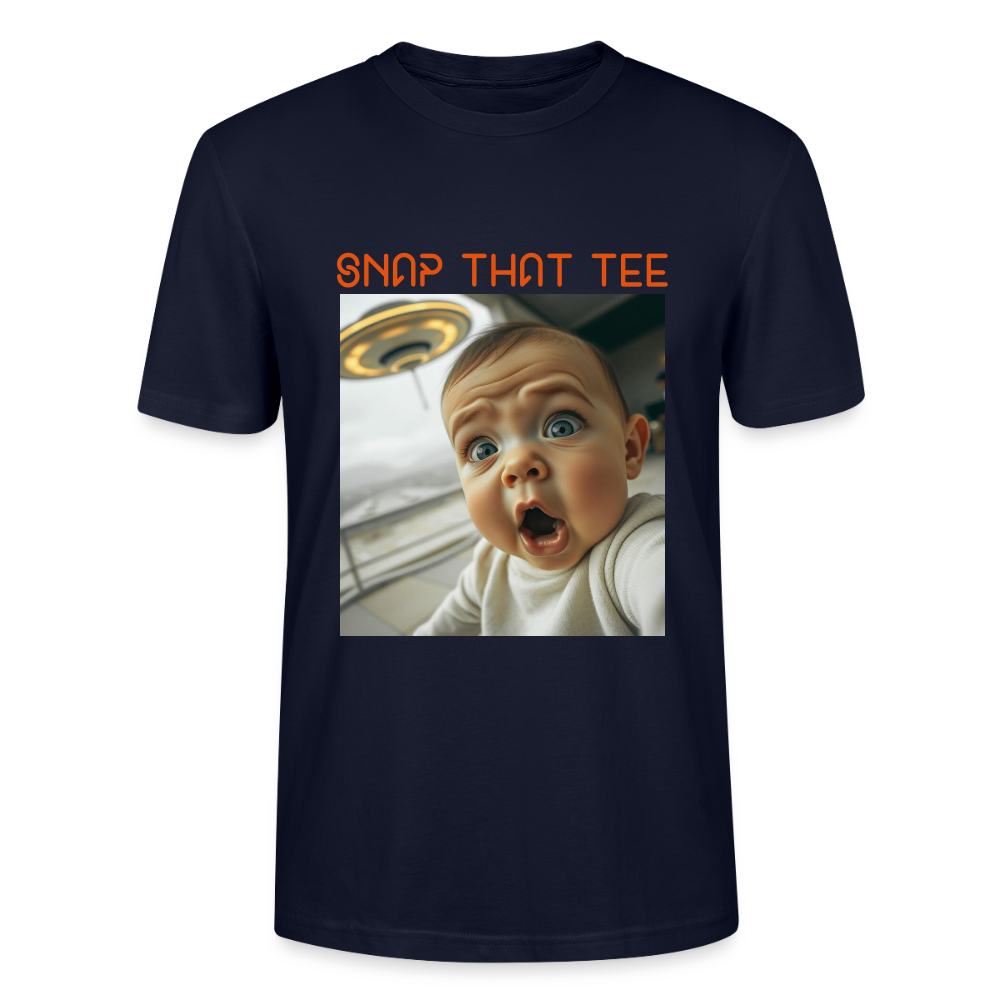 Diapers & UFOs - T-shirt bio Unisexe - Snap that tee - marine