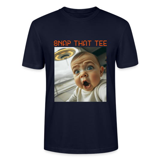 Diapers & UFOs - T-shirt bio Unisexe - Snap that tee - marine