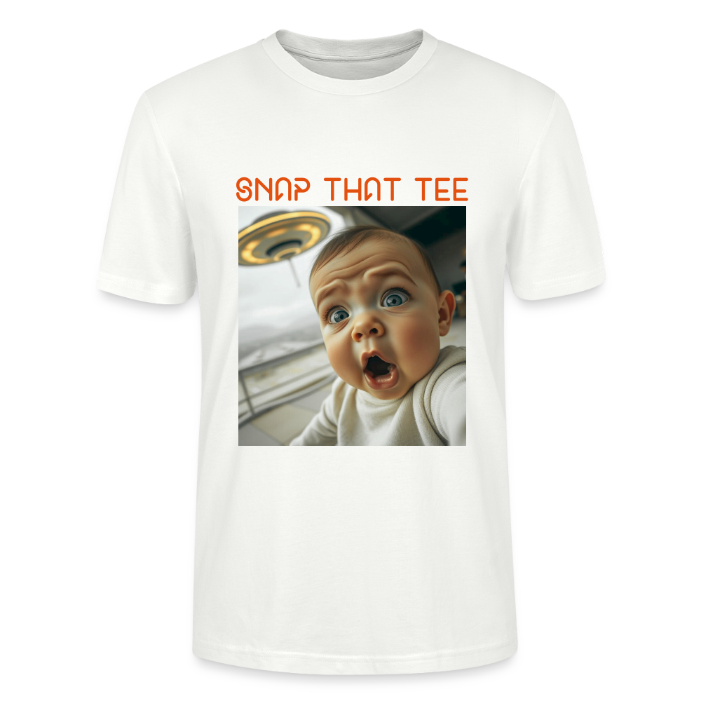 Diapers & UFOs - T-shirt bio Unisexe - Snap that tee - blanc