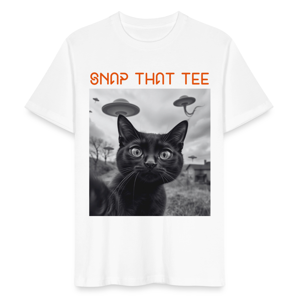 UFO & Meow - T-shirt bio Unisexe - Snap that tee - blanc