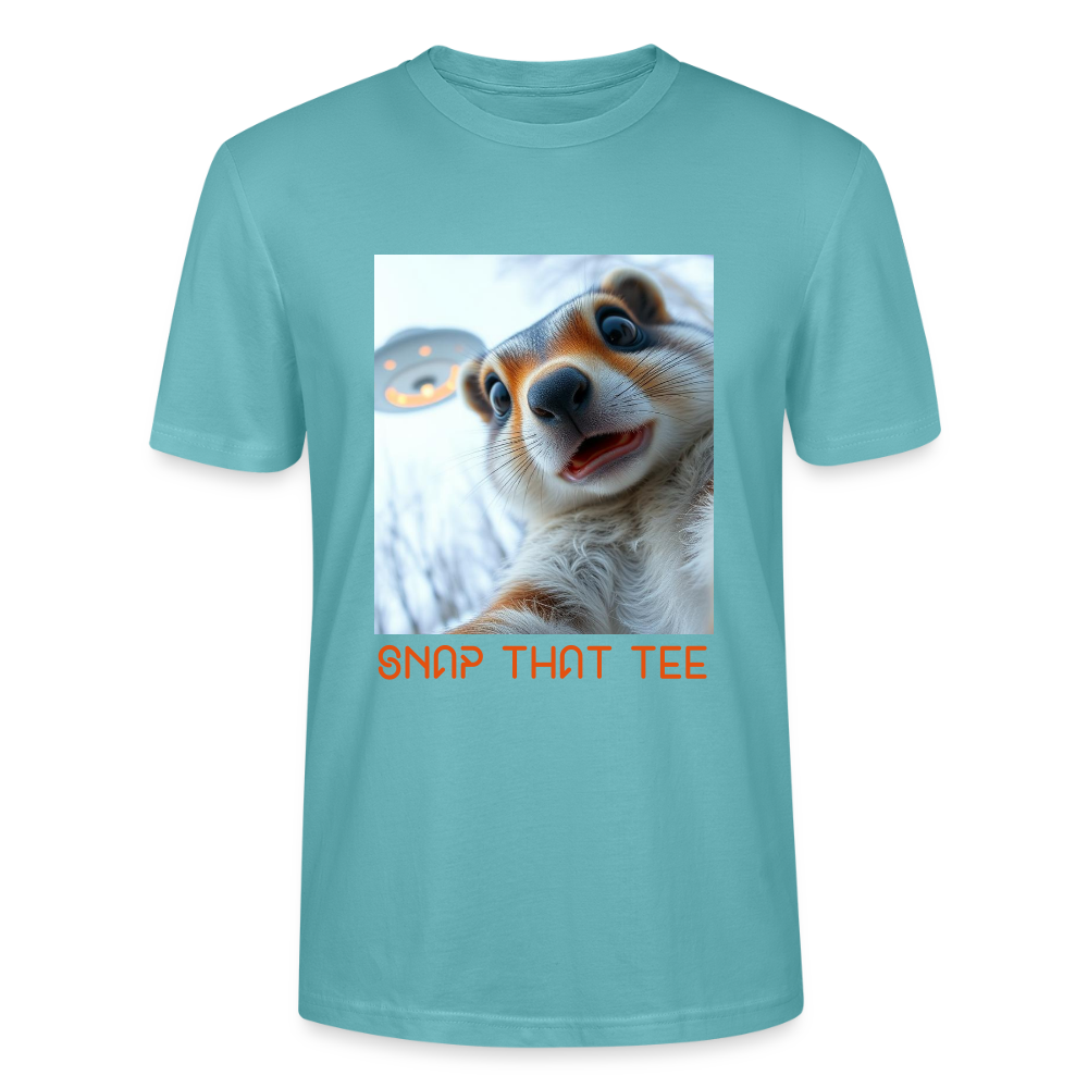 Nutty Abduction - T-shirt bio Unisexe - snap that tee - turquoise pastel