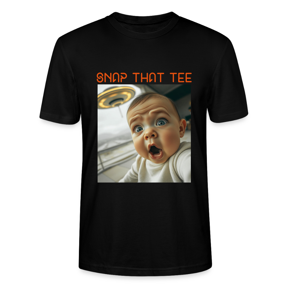 Diapers & UFOs - T-shirt bio Unisexe - Snap that tee - noir