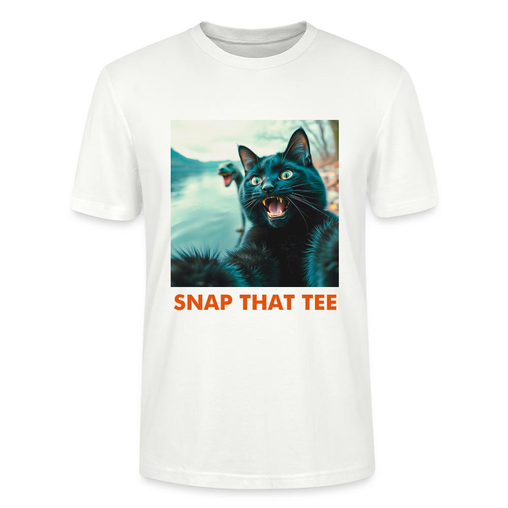 Cryptid Cat - T-shirt bio Unisexe - Snap that tee - blanc