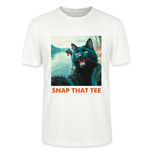 Cryptid Cat - T-shirt bio Unisexe - Snap that tee - blanc