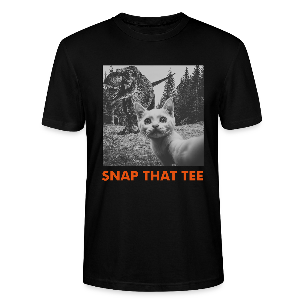 Pawassic Park - T-shirt ecologique  Unisexe - Snap that tee - noir