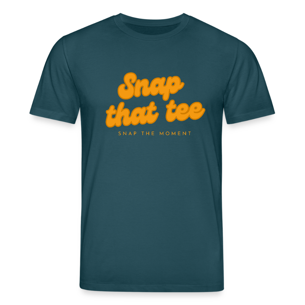 Snap That Tee Logo - T-shirt bio Unisexe - bleu pétrole foncé
