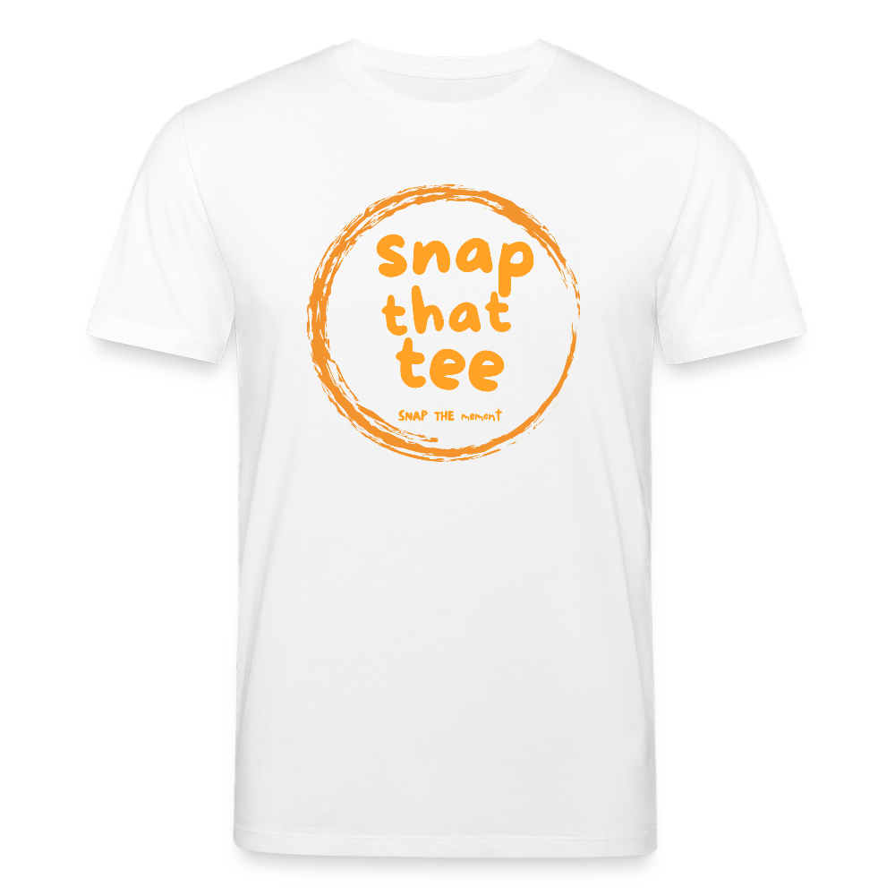 Snap That Tee Logo Again - T-shirt bio  Unisexe - blanc