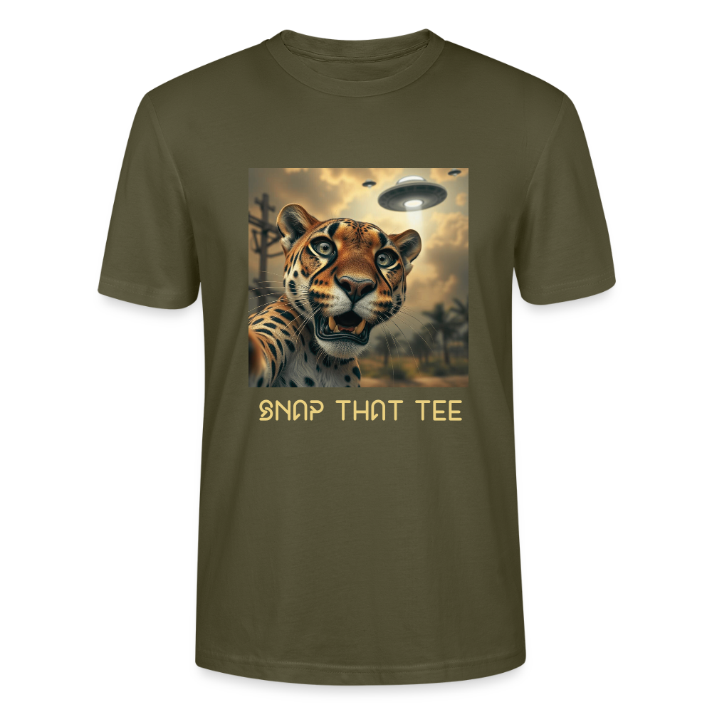Beam Me Roar - T-shirt bio  Unisexe - Snap that tee - kaki