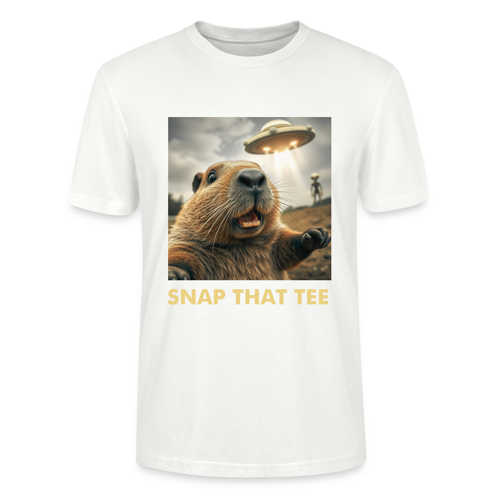Gnawthing to See Here  - T-shirt bio Unisexe -Snap that tee - blanc