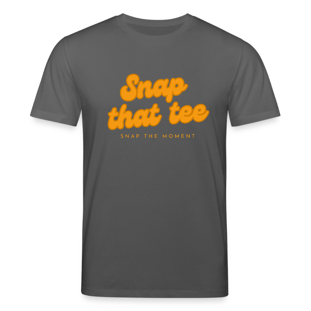 Snap That Tee Logo - T-shirt bio Unisexe - charbon