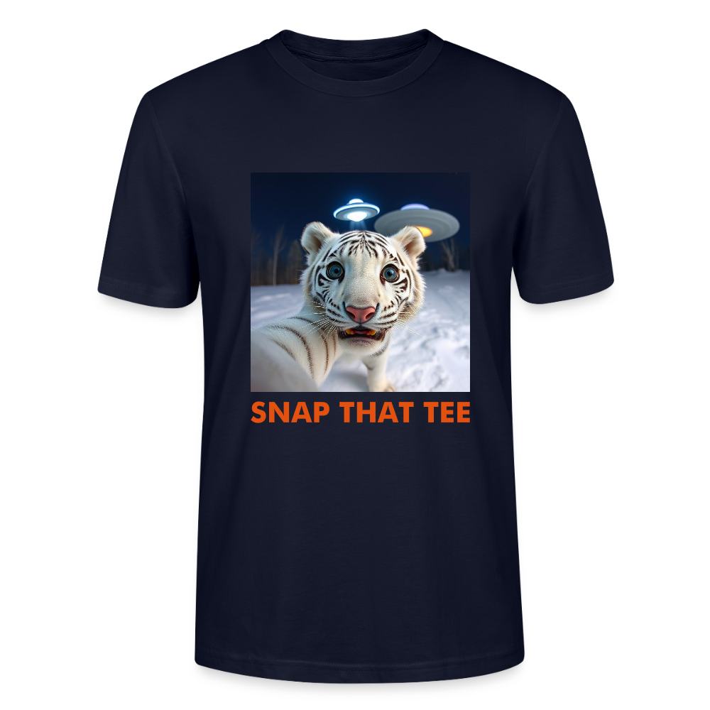 Pawprints in space - T-shirt bio Unisexe - Snap that tee - marine